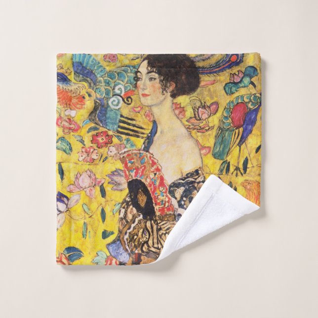 Gustav Klimt Dama con abanico (Toallita)