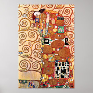 Gustav Klimt - El Abrazo - Pintura de Arte Fino