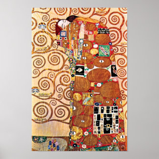 Gustav Klimt - El Abrazo - Pintura de Arte Fino