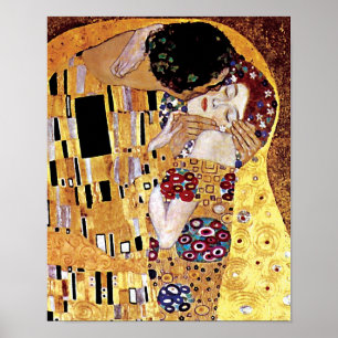 Gustav Klimt - El Beso - Arte Nouveau Antiguo