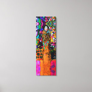 Gustav Klimt & Elizabeth ~ 36x12,75 Lienzo grueso