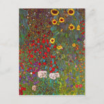 Gustav Klimt Farm Garden con postal de girasoles<br><div class="desc">Gustav Klimt Farm Garden con postal Sunflowers. Óleo sobre lienzo de 1905-06. Aunque Klimt es reconocido por su época dorada que produjo obras clásicas como El beso y retrato de Adele Bloch Bauer, el artista también produjo algunos paisajes tremendamente encantadores. El Garden Farm with Sunflowers cuenta con un jardín de...</div>