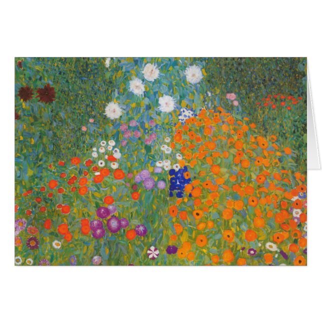 Gustav Klimt Flor Jardín Naturaleza (Anverso (Horizontal))