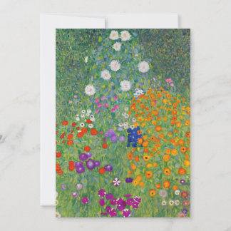 Gustav Klimt Flower Garden Vintage Art Nouveau