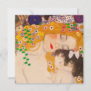 Gustav Klimt - Invitación Madre e Hijo