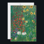 Gustav Klimt - Jardín de granja con girasoles<br><div class="desc">Gustav Klimt - Jardín de granja con girasoles</div>