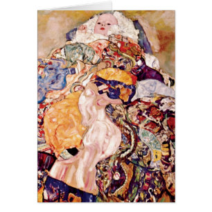Gustav Klimt - La cuna del bebé - Recién nacido