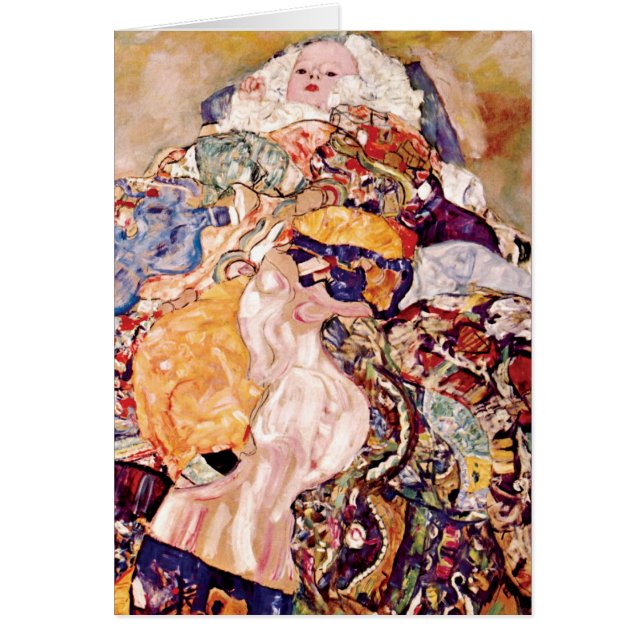 Gustav Klimt - La cuna del bebé - Recién nacido (Frente)
