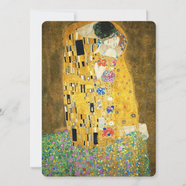 Gustav Klimt La Pintura Art Nouveau del Kiss (Anverso)