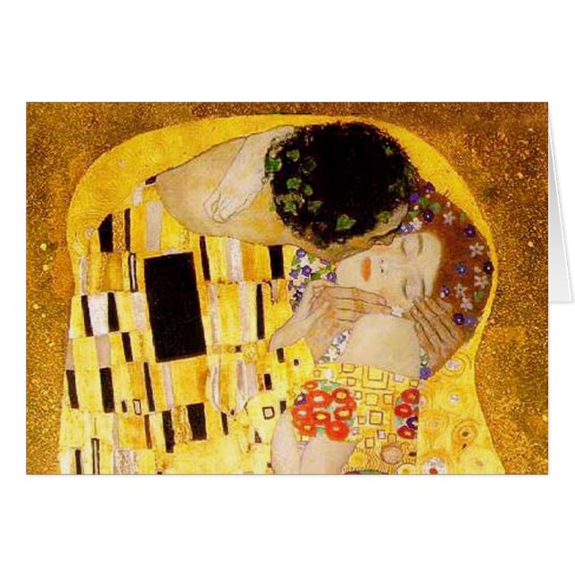 Gustav Klimt La Pintura Clásica Del Beso (Anverso (Horizontal))