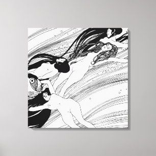 Gustav Klimt - Sangre de pez Arte japonés surreali