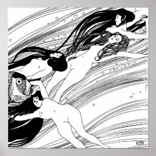 Gustav Klimt - Sangre de Pez Arte Japonés Surreali