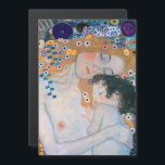 Gustav Klimt - Tarjeta magnética maternoinfantil<br><div class="desc">Madre e hijo (detalle de las tres edades de la mujer) - Gustav Klimt,  Oil on Canvas,  1905</div>