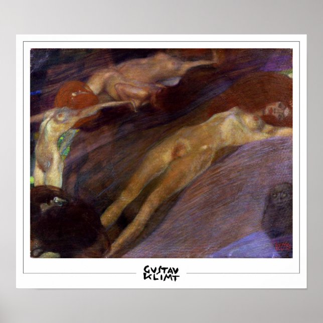 Gustav Klimt Zedign Poster de Arte #112 (Frente)
