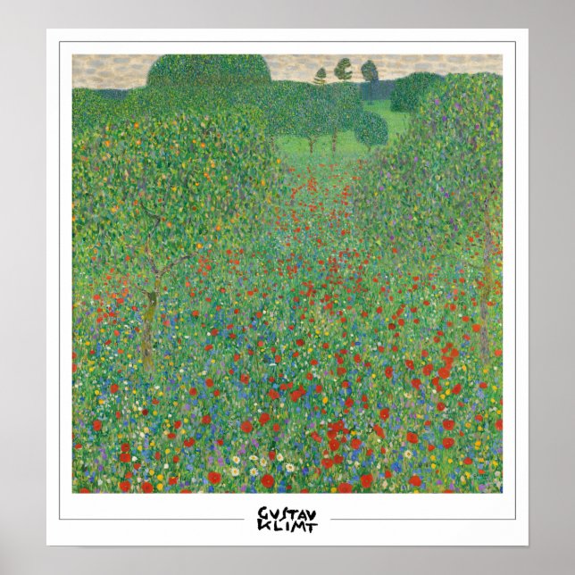 Gustav Klimt Zedign Poster de Arte #3 (Frente)