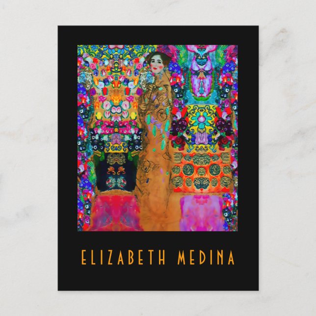 Gustav y Elizabeth ~ Tarjeta postal / Invitación (Anverso)