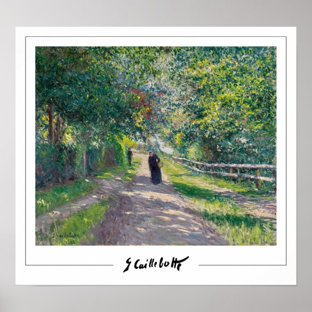 Gustave Caillebotte Zedign Poster de arte #3 (Frente)