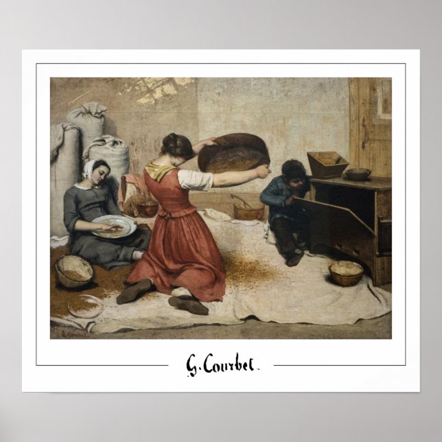 Gustave Courbet Zedign Poster de arte #175-2 (Frente)