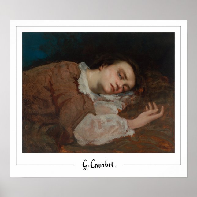 Gustave Courbet Zedign Poster de arte #18-2 (Frente)