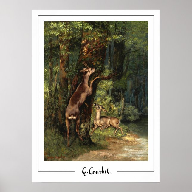 Gustave Courbet Zedign Poster de Arte #207-2 (Frente)