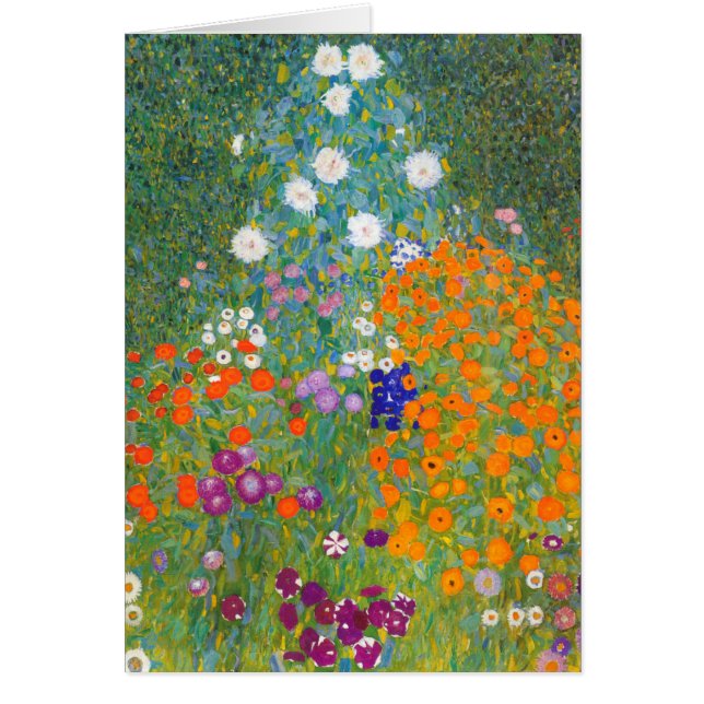 Gustavo Klimt: Jardín de flores (Frente)