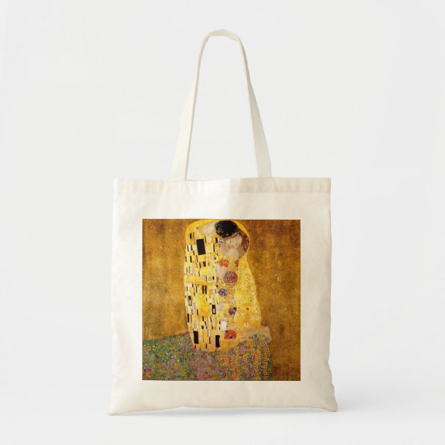 Gustavo Klimt la bolsa de asas del beso (Frente)