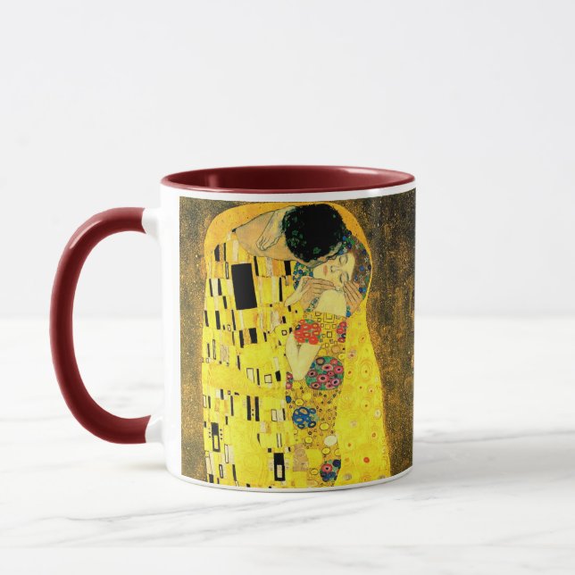 Gustavo Klimt - la taza 2 del beso (Izquierda)