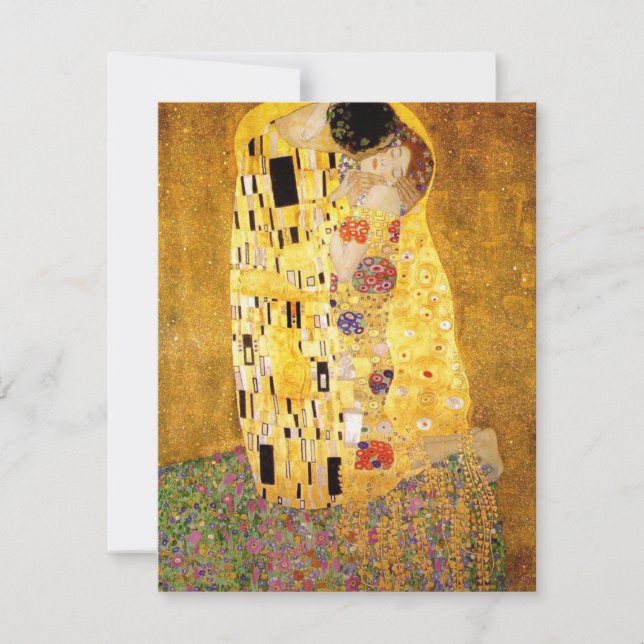 Gustavo Klimt las invitaciones del beso (Anverso)