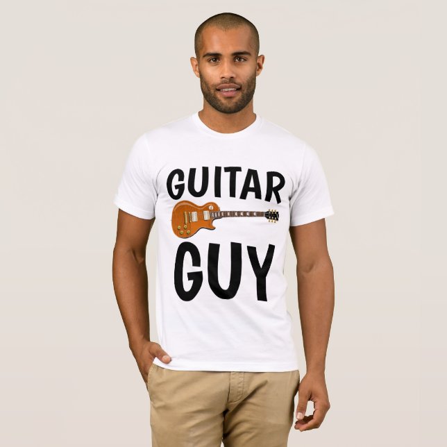 GUY GUITARRA, camisetas para hombres (Anverso completo)