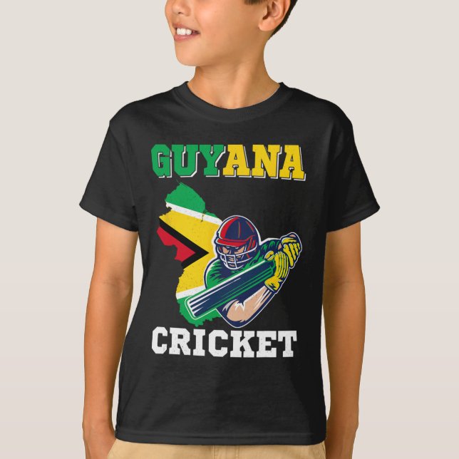 Guyana Cricket Player Flag Jersey Guyana Sports  (Anverso)
