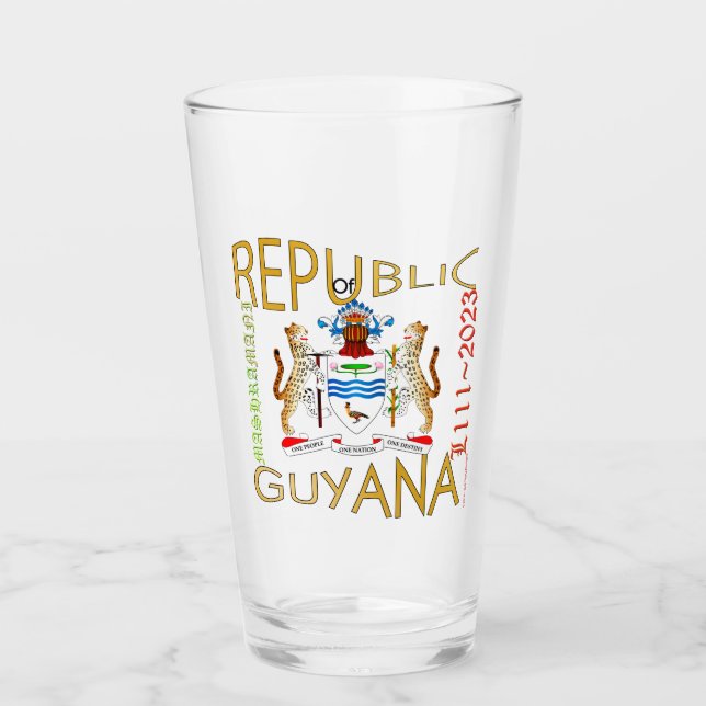 Guyana República Jubilee estilo americano cristal  (Anverso)