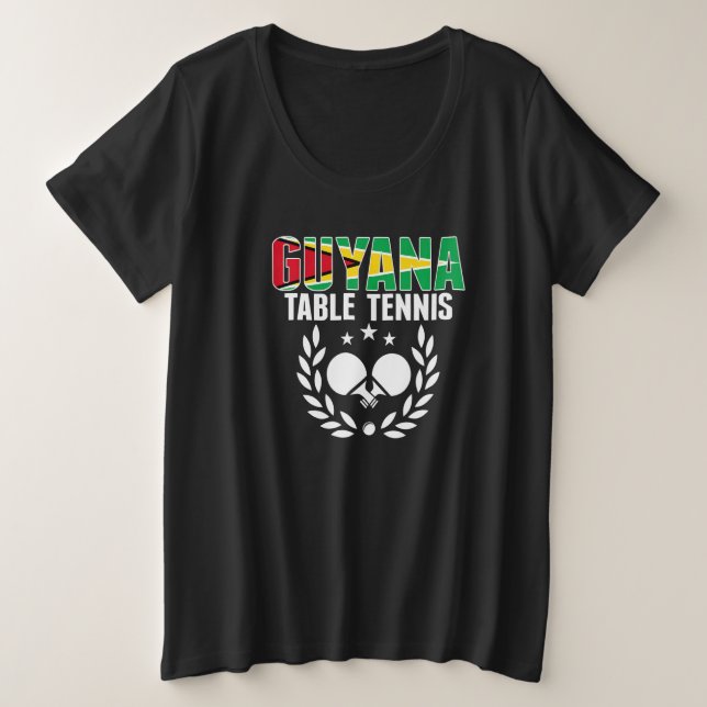 Guyana Table Tennis  Guyanese Ping Pong Team Suppo (Anverso del diseño)