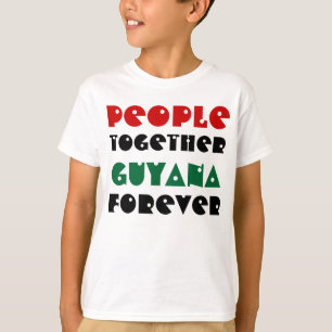 Guyana uniendo camisetas para niños
