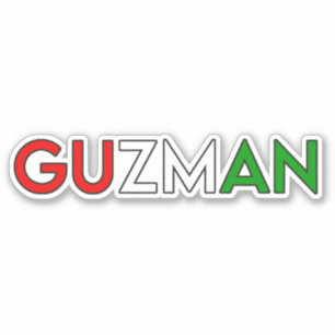 GUZMAN 01 — PEGATINA de 6"