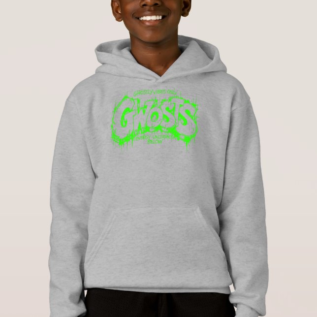 Gwosts Graffiti Slime Kid's Hoodie (Anverso)