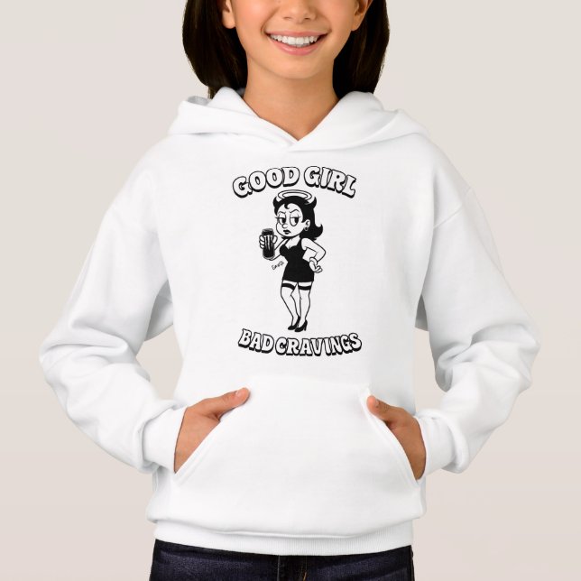 Gwosts Kid's "Good Girl Bad Cravings" Hoodie (Anverso)
