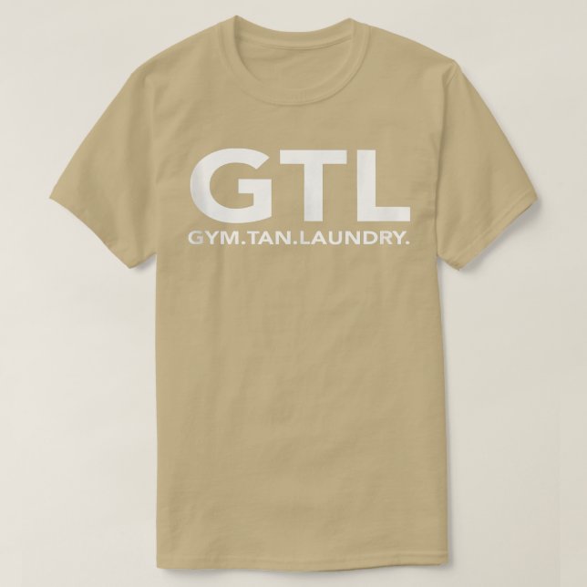 Gym Tan Laundry GTL New Jersey Gifts Garden NJ Sho (Diseño del anverso)