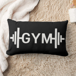 Gym Word Lumbar Cojín decorativo