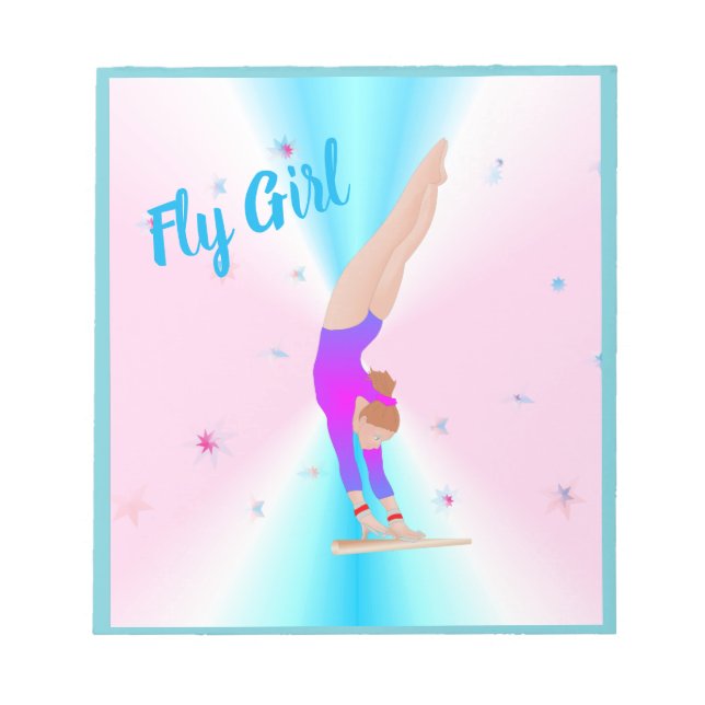 Gymastics - Bloc de notas para Chicas de vuelo (Frente)