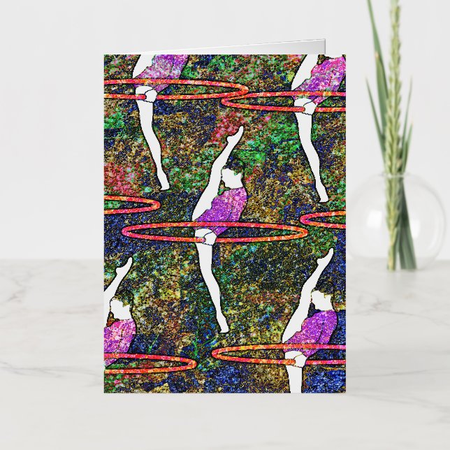 Gymnastics Hula Hoop iPhone estuche regalo para gi (Anverso)