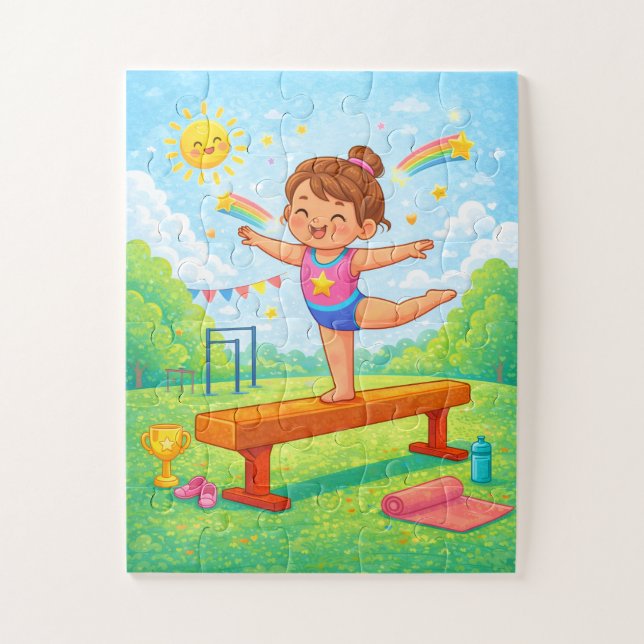 Gymnastics Puzzle | Young Gymnast Balance Beam (Vertical)