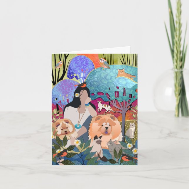 GYPSY CHILD - Tarjetas de arte chow (Anverso)