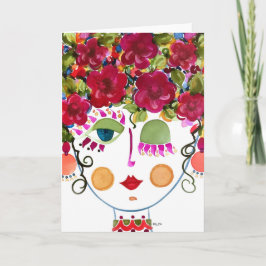 Gypsy Garden Chica Camellia - Tarjeta de nota