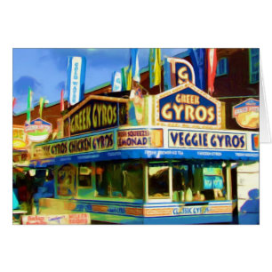 Gyros griegos, comida estatal justa, Indianápolis,
