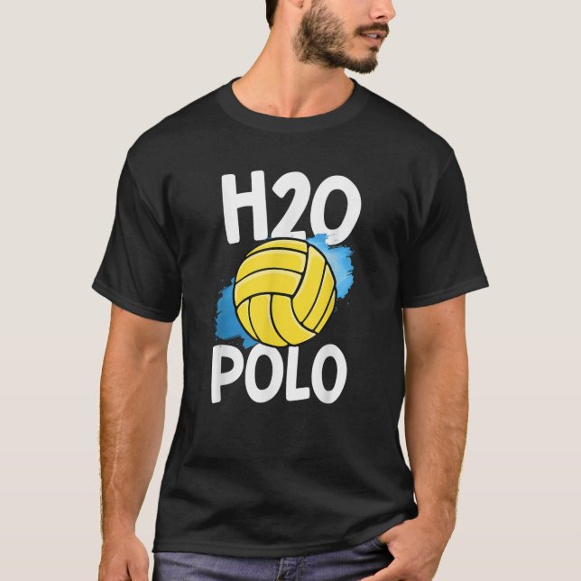 H2O Polo Agua Polo Funny Jugador Ball Natación Hom (Anverso)