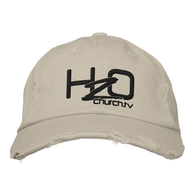 H2OChurch.tv - Gorra de Denim Embroidered con prob (Anverso)