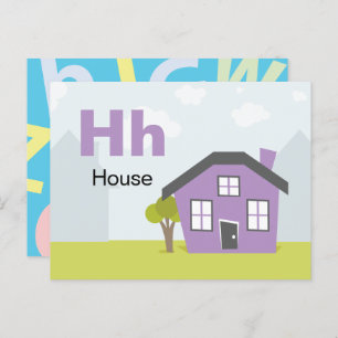 H es para la Casa - Tarjeta Flash Alphabet
