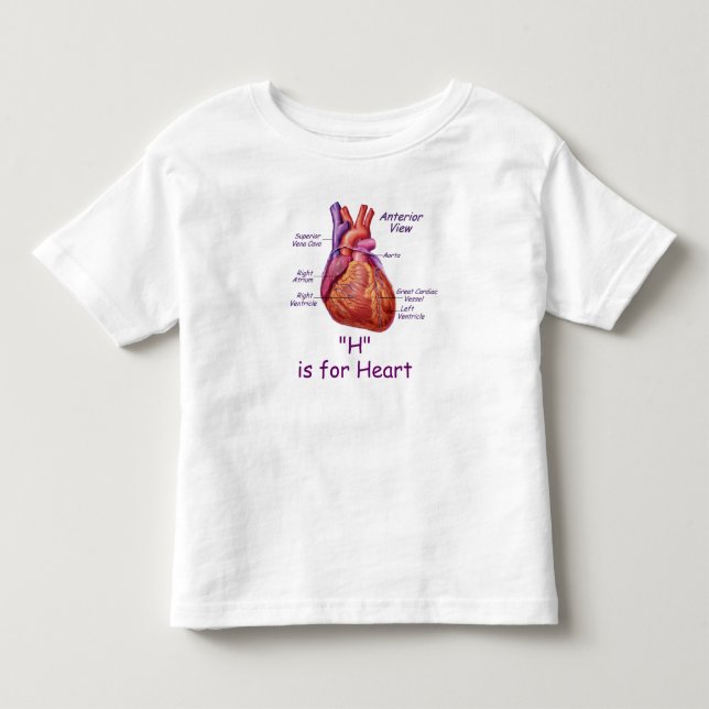 H está para la camisa del deletreo del alfabeto (Anverso)