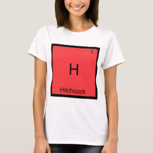 H - Hitchcock Camiseta de símbolo de elemento de q