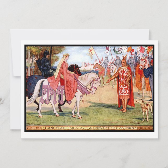 H J Ford Vintage Ilustracion Lancelot (Anverso)